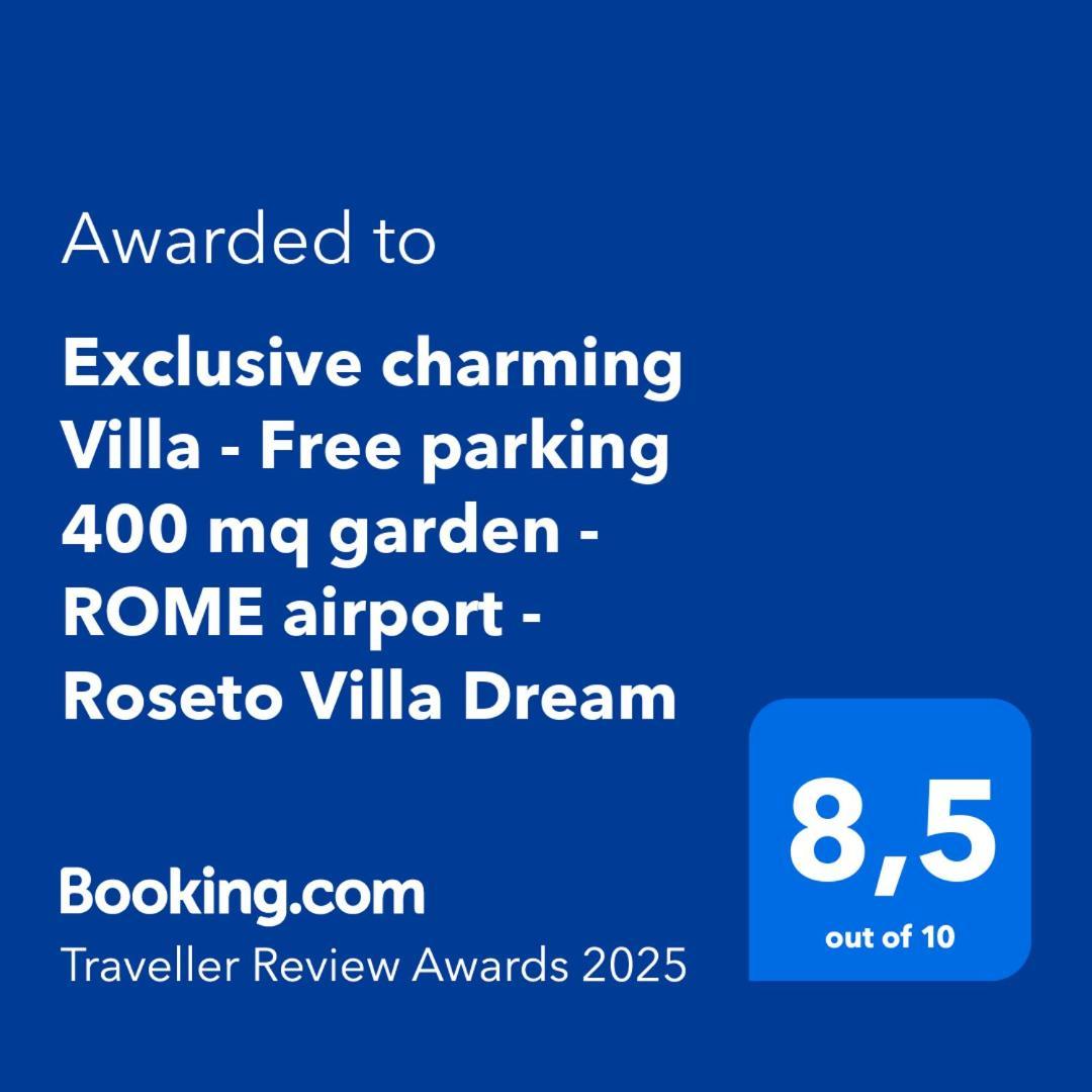 Exclusive Charming Villa - Free Parking 400 Mq Garden - Rome Airport - Roseto Villa Dream Fregenae Kültér fotó