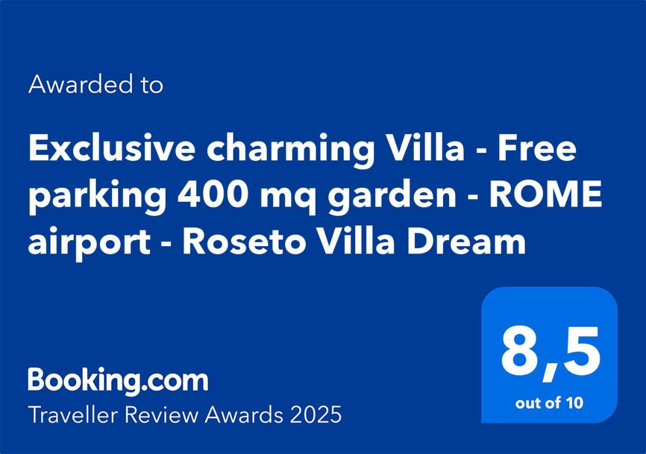 Exclusive Charming Villa - Free Parking 400 Mq Garden - Rome Airport - Roseto Villa Dream Fregenae Kültér fotó